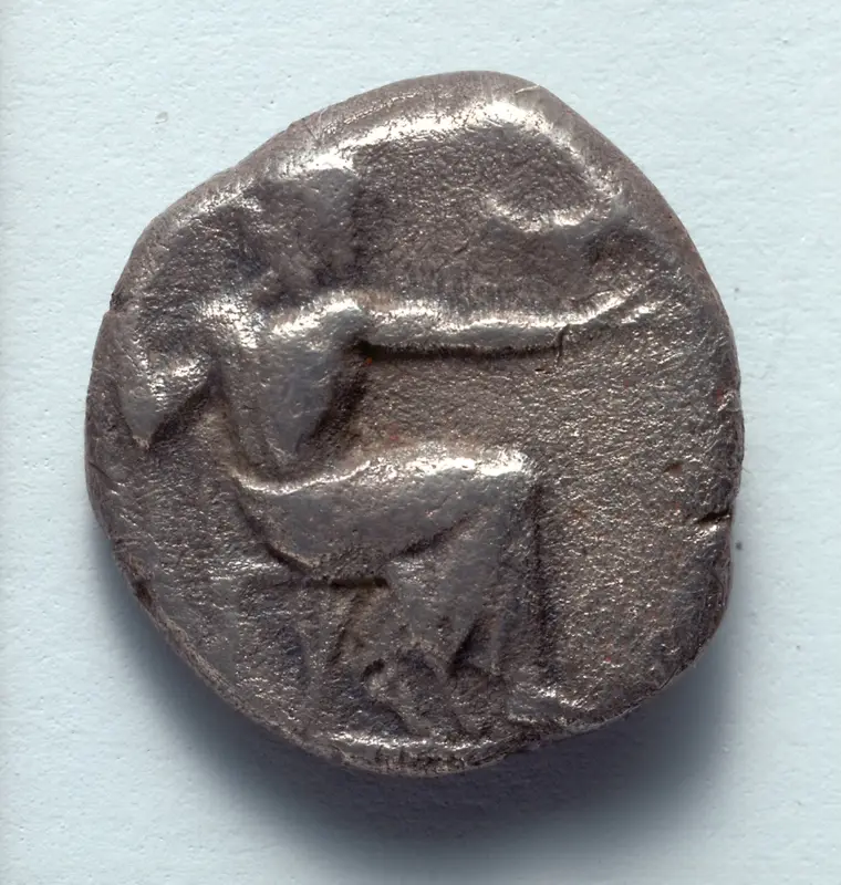 Hemidrachm: Zeus (obverse) — تصویر رکورد موزهٔ هنر کلیولند (دسترسی آزاد)