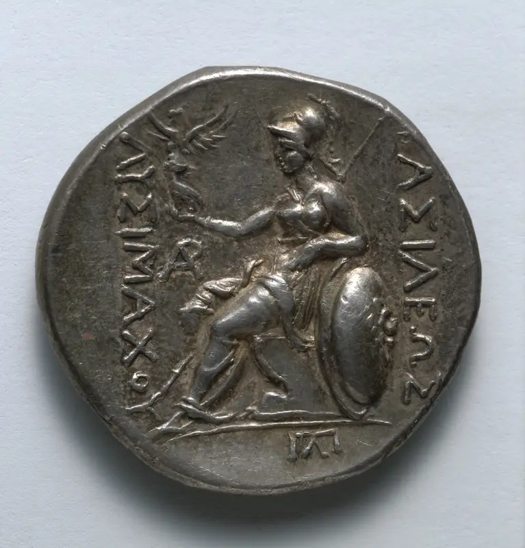 Tetradrachm: Athena (reverse) — تصویر رکورد موزهٔ هنر کلیولند (دسترسی آزاد)