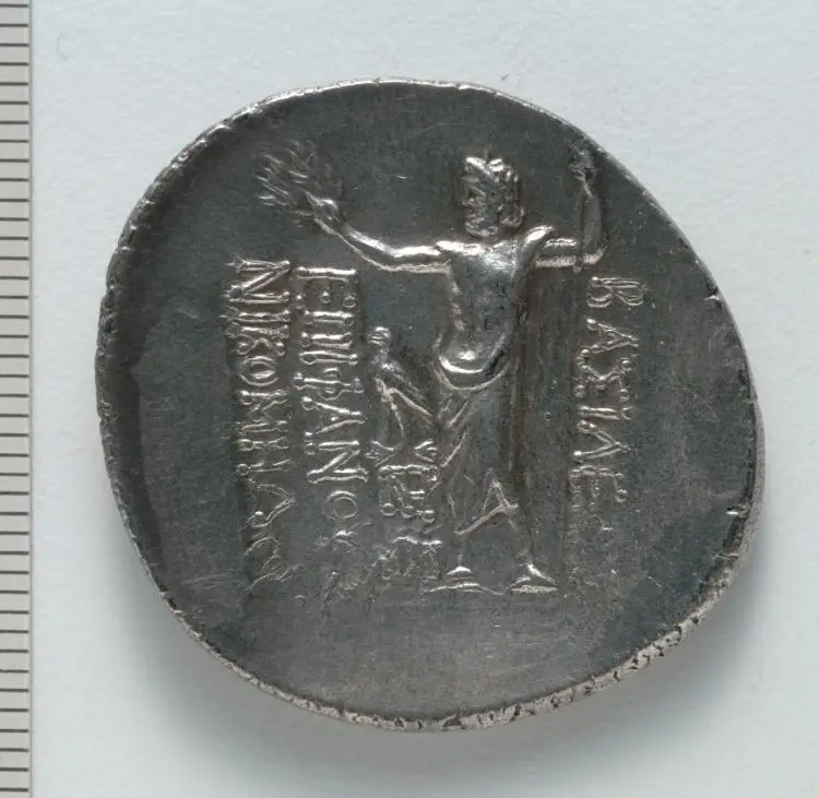 Tetradrachm: Zeus, eagle (reverse) — تصویر رکورد موزهٔ هنر کلیولند (دسترسی آزاد)