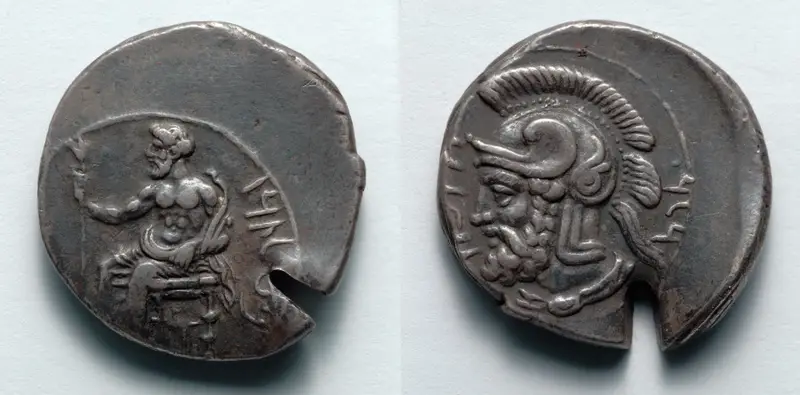 Stater: Baal (obverse); Head of Pharnabazos (reverse) — تصویر رکورد موزهٔ هنر کلیولند (دسترسی آزاد)