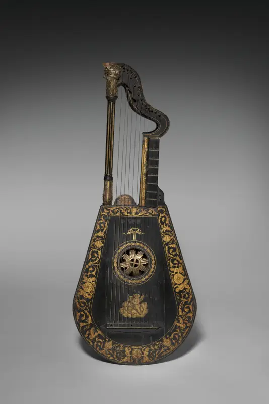 Harp-Lute — تصویر رکورد موزهٔ هنر کلیولند (دسترسی آزاد)