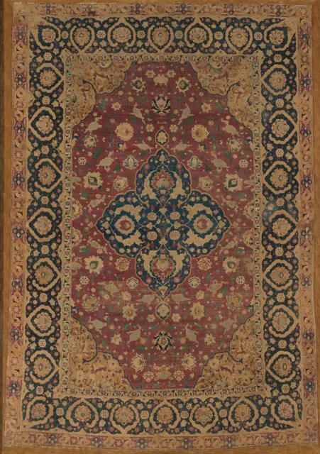Silk Kashan Carpet — تصویر رکورد موزهٔ متروپولیتن (دسترسی آزاد)