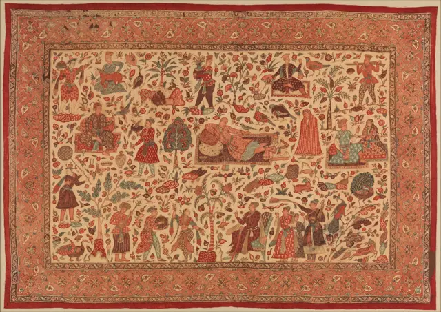 Kalamkari Rumal — تصویر رکورد موزهٔ متروپولیتن (دسترسی آزاد)