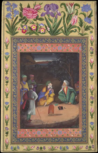 "A Night-time Gathering", Folio from the Davis Album — تصویر رکورد موزهٔ متروپولیتن (دسترسی آزاد)