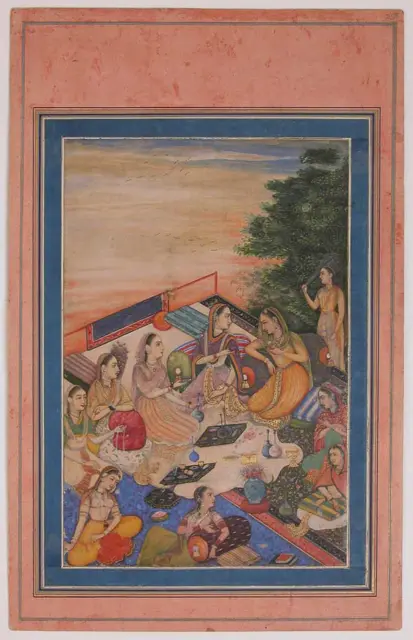 "Women Feasting on a Balcony", Folio from the Davis Album — تصویر رکورد موزهٔ متروپولیتن (دسترسی آزاد)