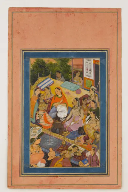 "A Gathering of Court Women", Folio from the Davis Album — تصویر رکورد موزهٔ متروپولیتن (دسترسی آزاد)