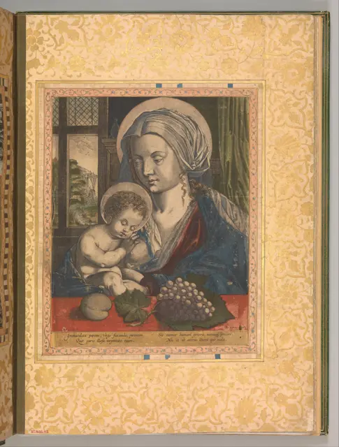 "Virgin and Child," Folio from the Bellini Album — تصویر رکورد موزهٔ متروپولیتن (دسترسی آزاد)