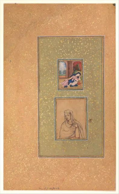 Album Page with Two Christian Subjects — تصویر رکورد موزهٔ متروپولیتن (دسترسی آزاد)