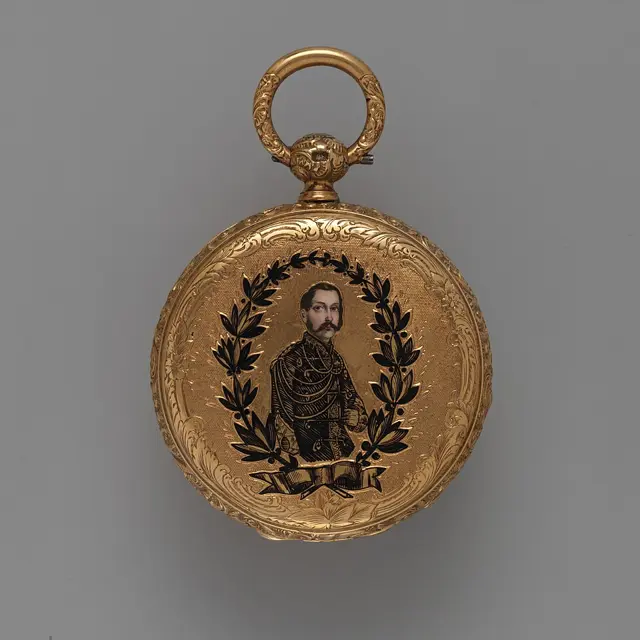Watch, with a portrait of Alexander II, czar of Russia (r. 1855–81) — تصویر رکورد ویکیداده