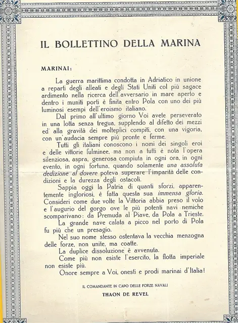Bollettino della Vittoria Navale — تصویر رکورد ویکیداده