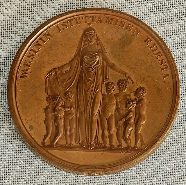 Medal For smallpox vaccination — تصویر رکورد ویکیداده