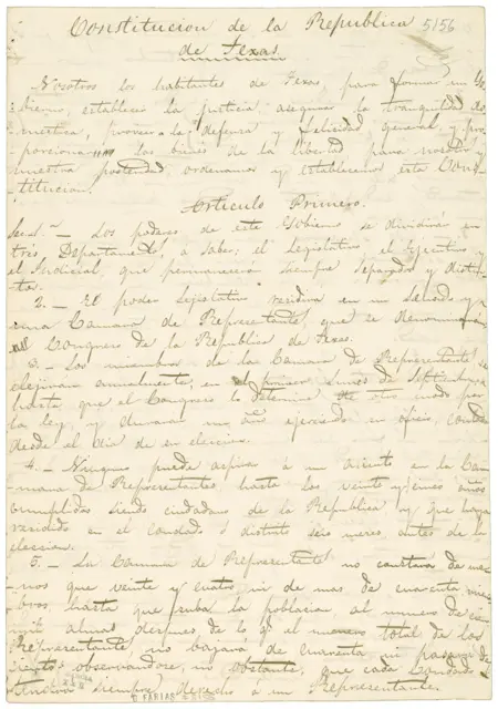 Constitution of the Republic of Texas — تصویر رکورد ویکیداده