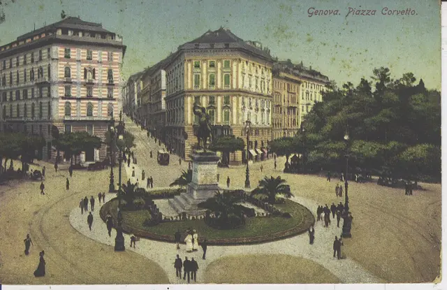 Genova. Piazza Corvetto — تصویر رکورد ویکیداده