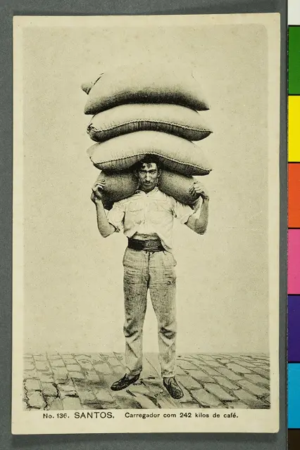 Nº 136. Santos. Carregador com 242 Kilos de Café — تصویر رکورد ویکیداده