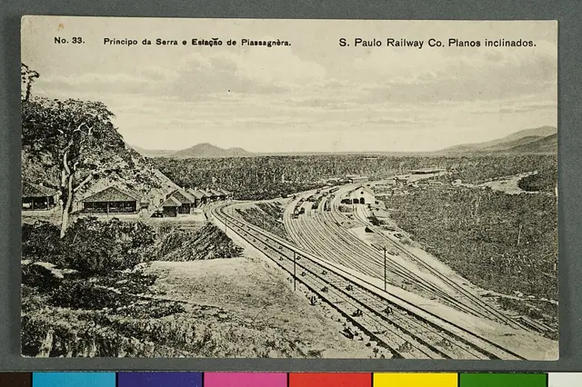 Nº 33. Principio da Serra e Estação Piassagnèra. - S. Paulo Railway Co. Planos Inclinados — تصویر رکورد ویکیداده