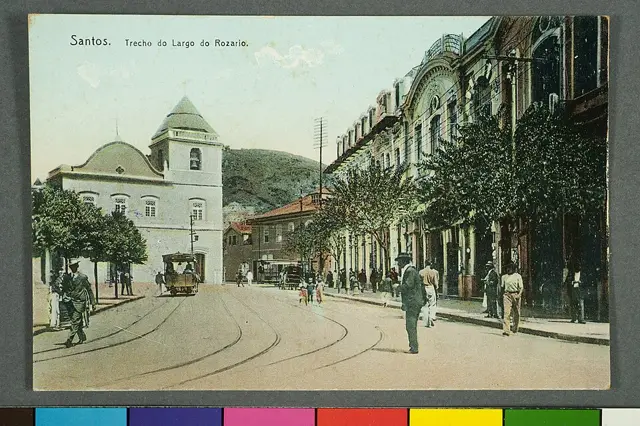 Santos. Trecho do Largo do Rozario — تصویر رکورد ویکیداده