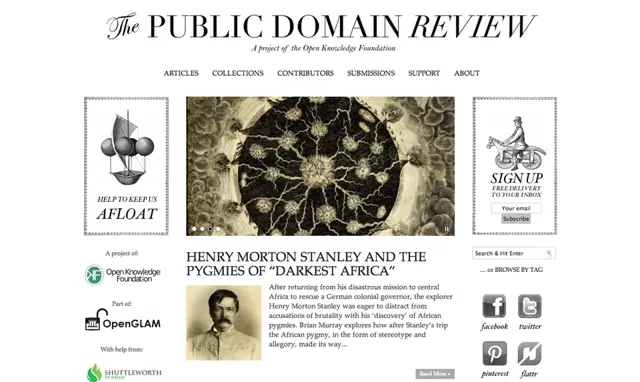The Public Domain Review — تصویر رکورد ویکی‌داده