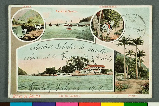 Barra de Santos.Cacada. Canal de Santos. Passarinhando. Ilha das Palmas I. Itororo — تصویر رکورد ویکیداده