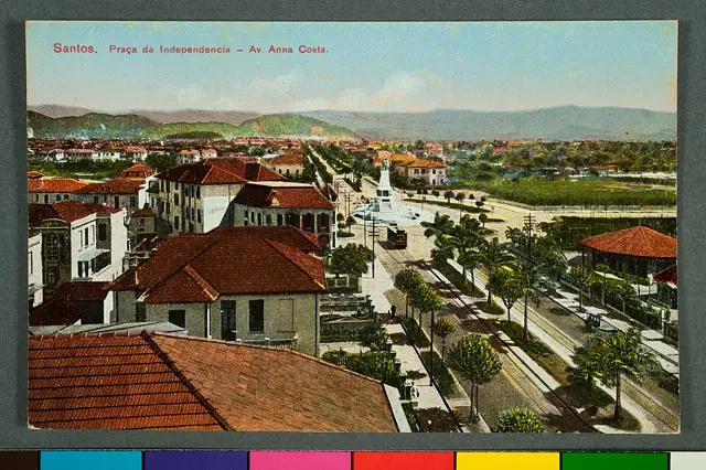 Santos. Praça da Independencia - Av. Anna Costa — تصویر رکورد ویکی‌داده