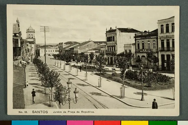 Nº 18 Santos. Jardim da Praça da Republica — تصویر رکورد ویکی‌داده