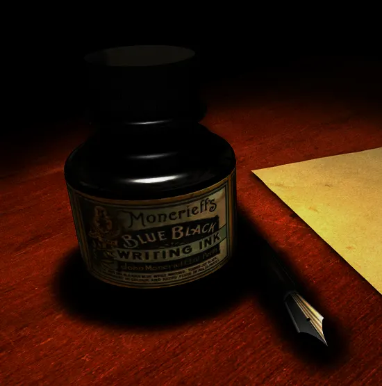Ink Bottle and Pen by Pablo Perez — تصویر رکورد ویکیداده