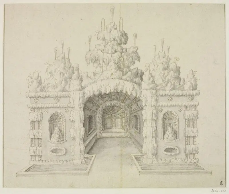 Drawing: Design for Grotto — تصویر رکورد موزهٔ ویکتوریا و آلبرت