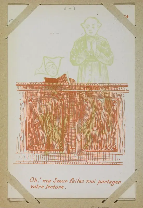 Postcard: Oh! ma Soeur faites-moi partager votre lecture — تصویر رکورد موزهٔ ویکتوریا و آلبرت