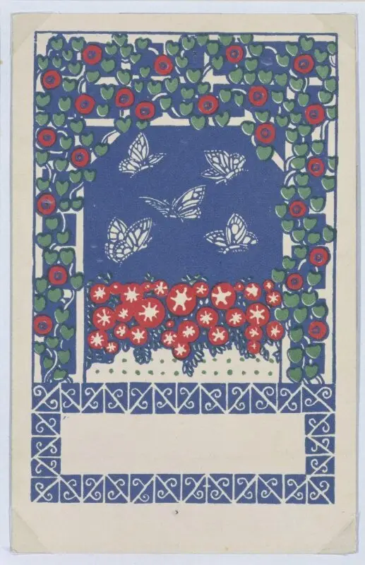 Postcard: Kasperltheater: Wiener Werkstätte Postcard No. 30 — تصویر رکورد موزهٔ ویکتوریا و آلبرت