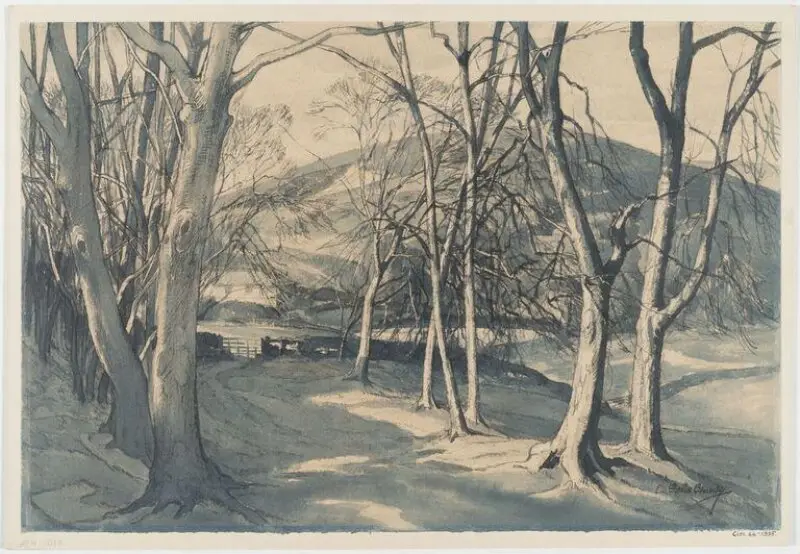 Watercolour: Saddlescombe — تصویر رکورد موزهٔ ویکتوریا و آلبرت
