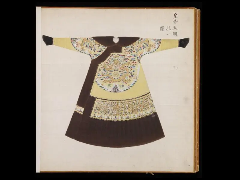 Painting: The Winter Court Robe Worn by the Emperor — تصویر رکورد موزهٔ ویکتوریا و آلبرت