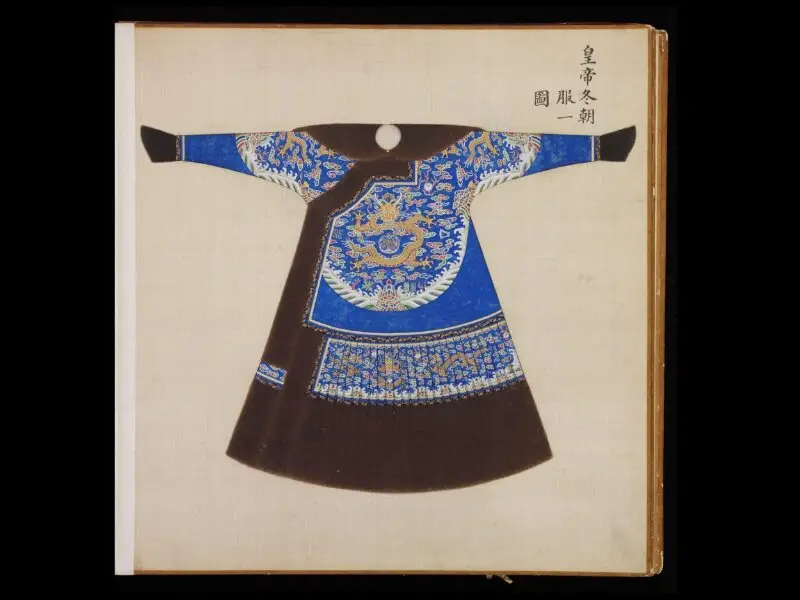 Painting: A Winter Court Robe Worn by the Emperor — تصویر رکورد موزهٔ ویکتوریا و آلبرت