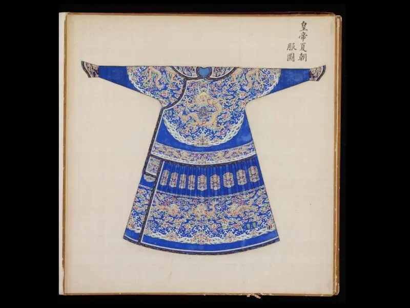 Painting: A Summer Court Robe Worn by the Emperor — تصویر رکورد موزهٔ ویکتوریا و آلبرت
