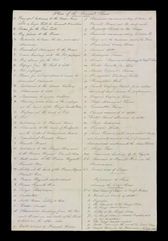 Document: Plan of the Ground Floor — تصویر رکورد موزهٔ ویکتوریا و آلبرت