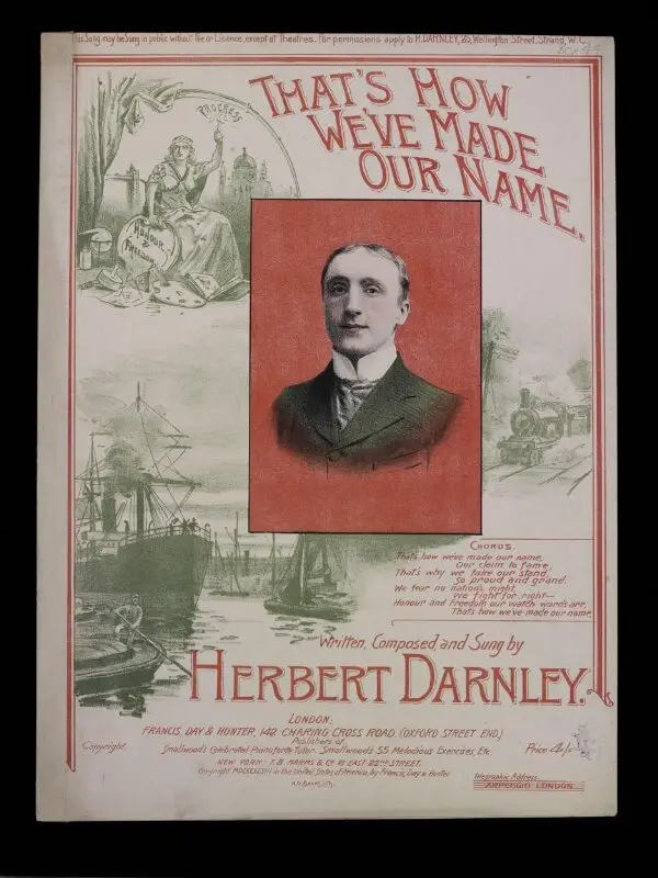 Sheet music: Music sheet cover for That's How We've Made Our Name — تصویر رکورد موزهٔ ویکتوریا و آلبرت