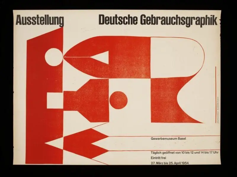 Poster: Ausstellung deutsche Gebrauchsgraphik — تصویر رکورد موزهٔ ویکتوریا و آلبرت