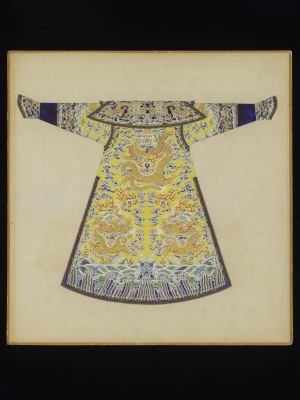 Painting: The Back View of the Winter Court Robe Worn by the Imperial Concubines of the First Rank — تصویر رکورد موزهٔ ویکتوریا و آلبرت