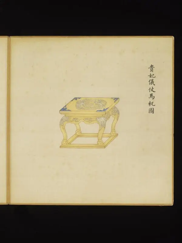 Painting: The Ceremonial ‘Horse-Stand’ Carried by the Guard of the Imperial Concubines of the First Rank — تصویر رکورد موزهٔ ویکتوریا و آلبرت