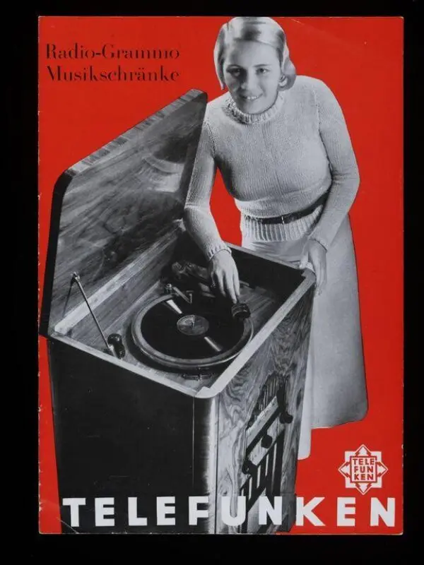 Trade literature: Telefunken Radio-Grammo Musikschranke — تصویر رکورد موزهٔ ویکتوریا و آلبرت