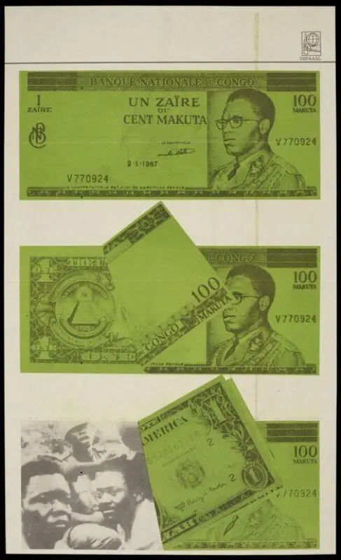 Poster: Congo Solidarity OSPAAAL poster — تصویر رکورد موزهٔ ویکتوریا و آلبرت