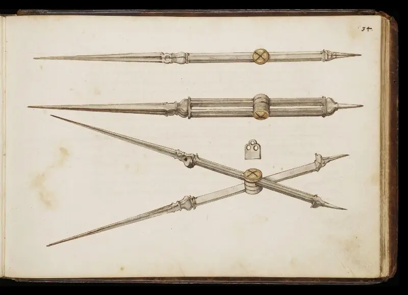 Manuscript:  Ein gar kunstlicher und wolgetzierter Schreibtisch: sampt allerhant kunstlichen silbern und vergulten newerfunden Instrumenten, vol. 1 — تصویر رکورد موزهٔ ویکتوریا و آلبرت