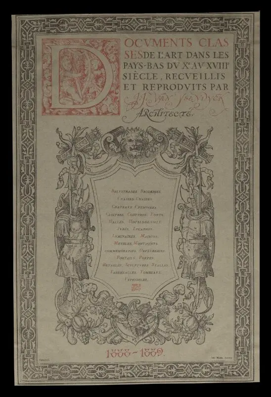 Print: Documents classes de l'art dans Les Pays-Bas — تصویر رکورد موزهٔ ویکتوریا و آلبرت
