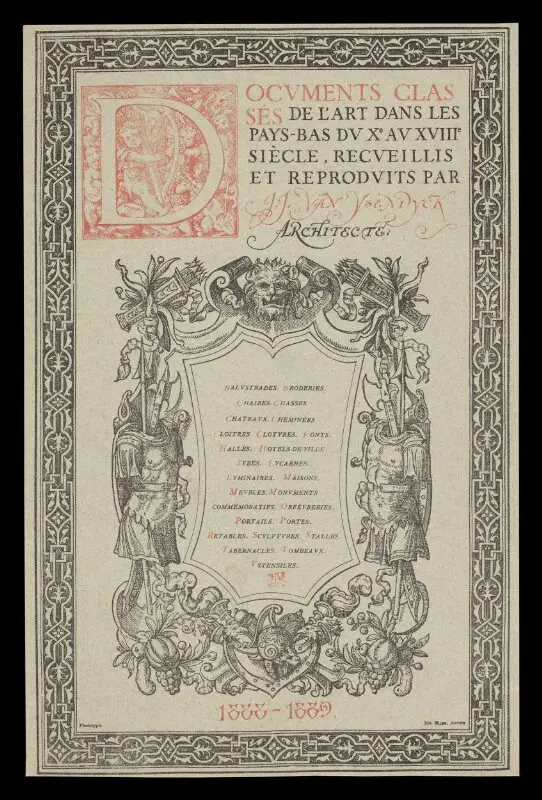 Print: Documents classes de l'art dans Les Pays-Bas — تصویر رکورد موزهٔ ویکتوریا و آلبرت