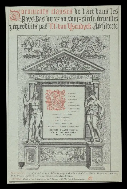Print: Documents classes de l'art dans Les Pays-Bas — تصویر رکورد موزهٔ ویکتوریا و آلبرت