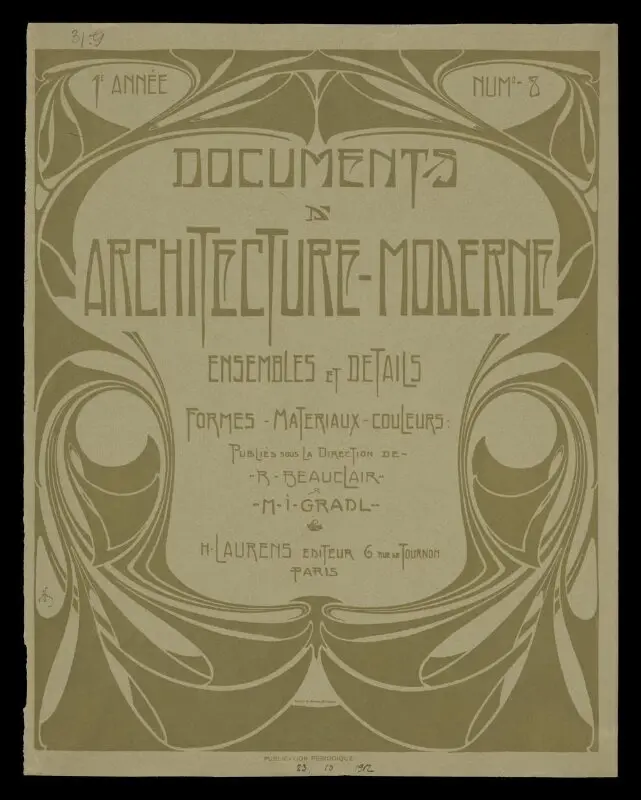 Print: Documents d'Architecture Moderne — تصویر رکورد موزهٔ ویکتوریا و آلبرت