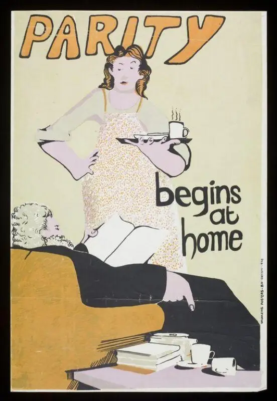 Poster: Parity Begins at Home — تصویر رکورد موزهٔ ویکتوریا و آلبرت