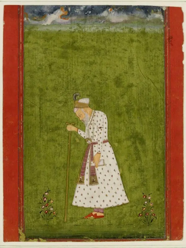 Painting: Emperor Aurangzeb — تصویر رکورد موزهٔ ویکتوریا و آلبرت