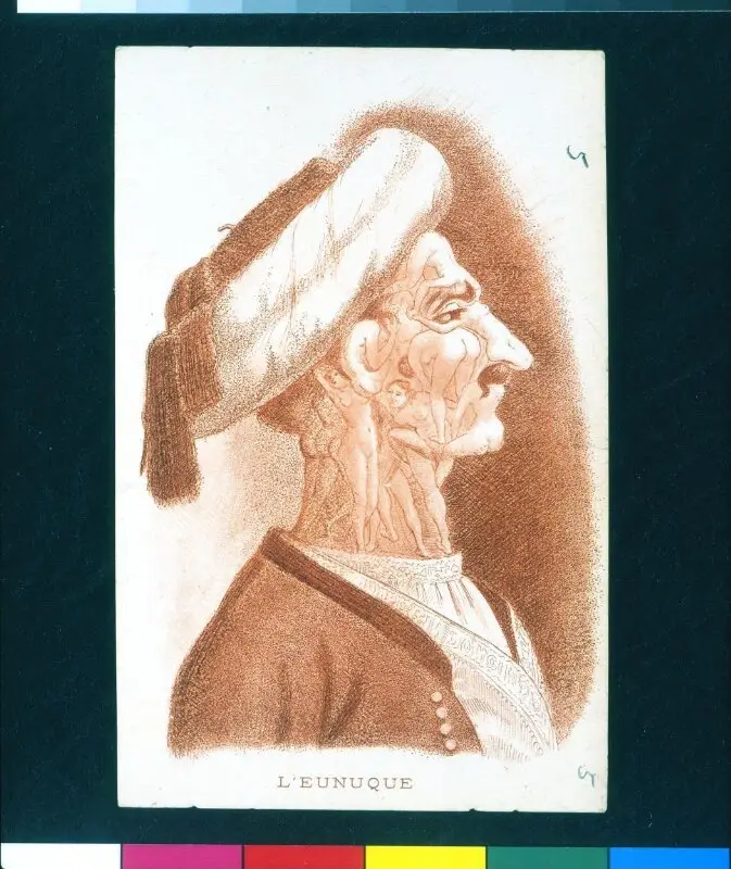 Postcard: 'L'Eunuque' — تصویر رکورد موزهٔ ویکتوریا و آلبرت