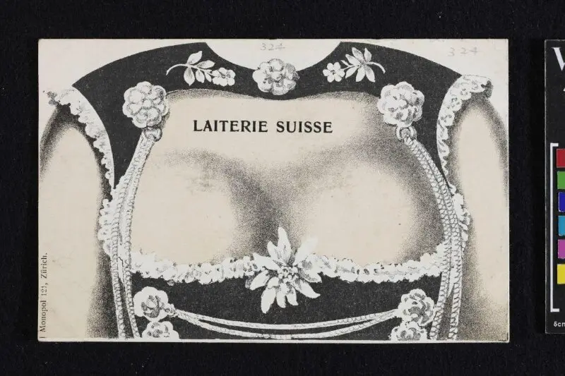 Postcard: Laiterie Suisse — تصویر رکورد موزهٔ ویکتوریا و آلبرت