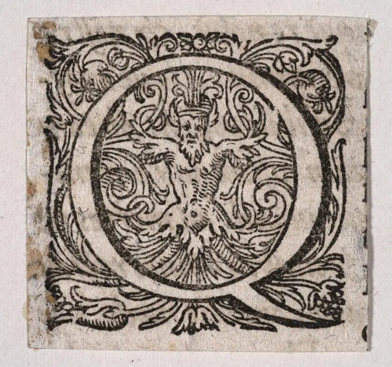 Initial letter — تصویر رکورد موزهٔ ویکتوریا و آلبرت