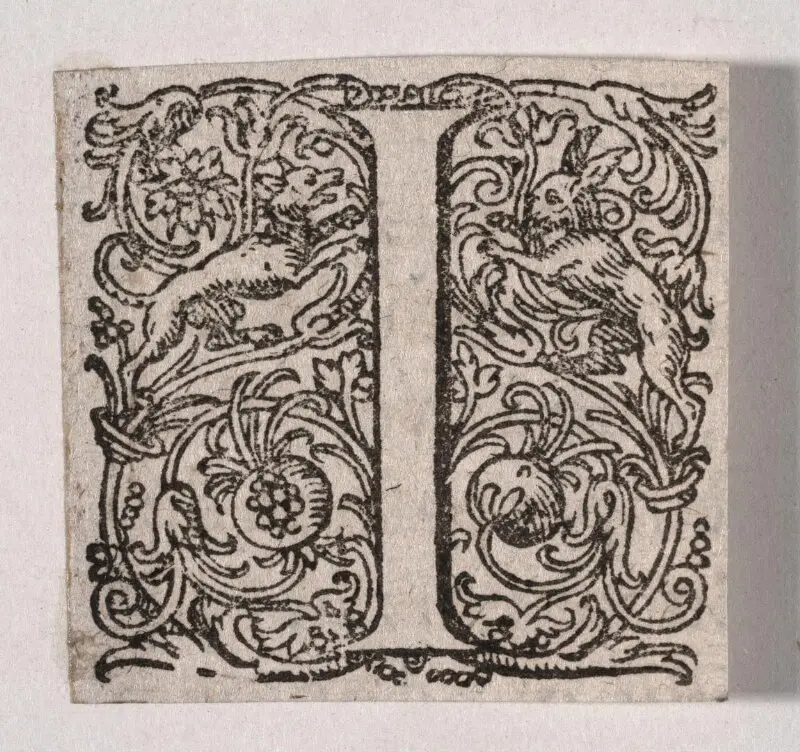 Initial letter — تصویر رکورد موزهٔ ویکتوریا و آلبرت